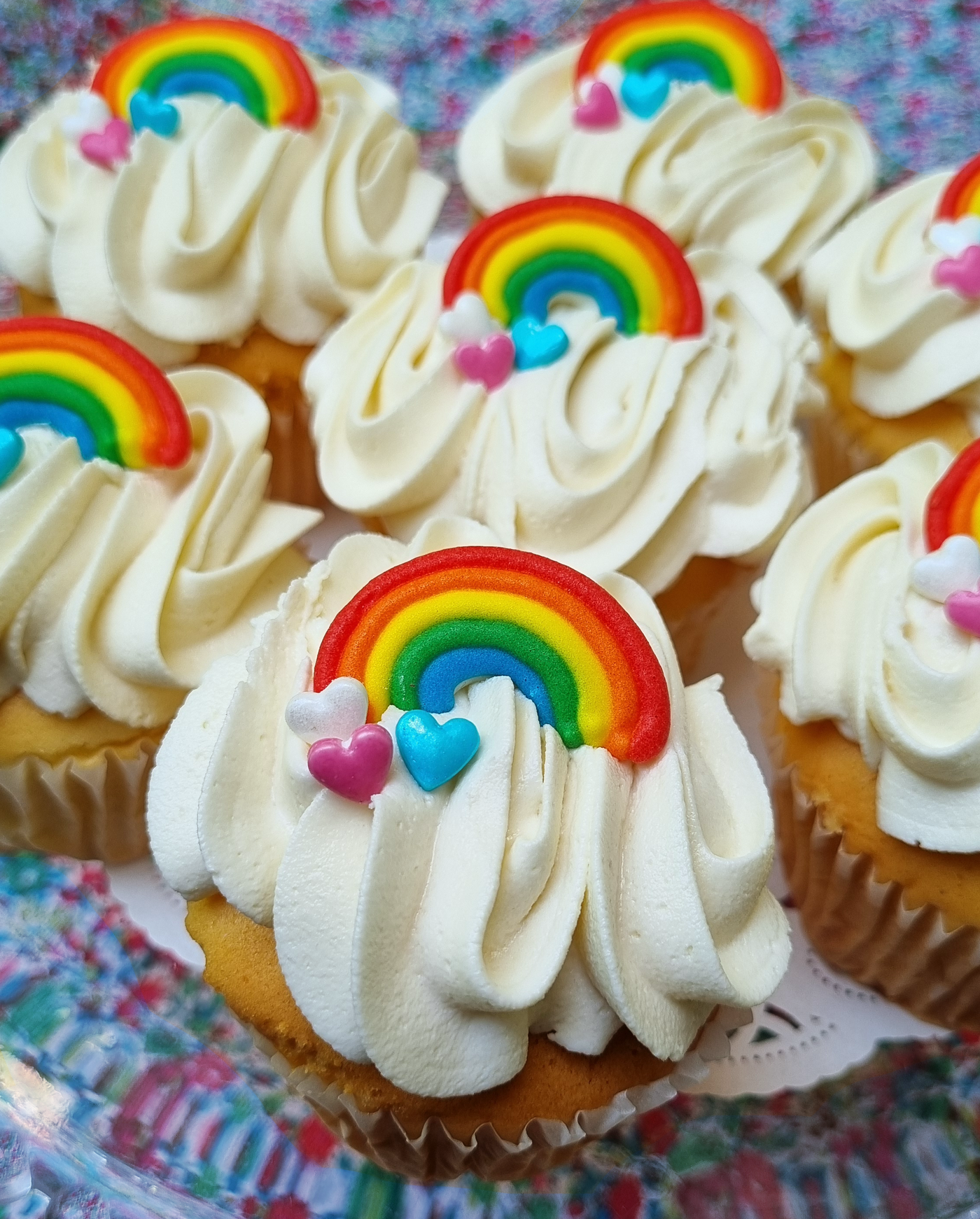 Mardi Gras Pride Cupcakes