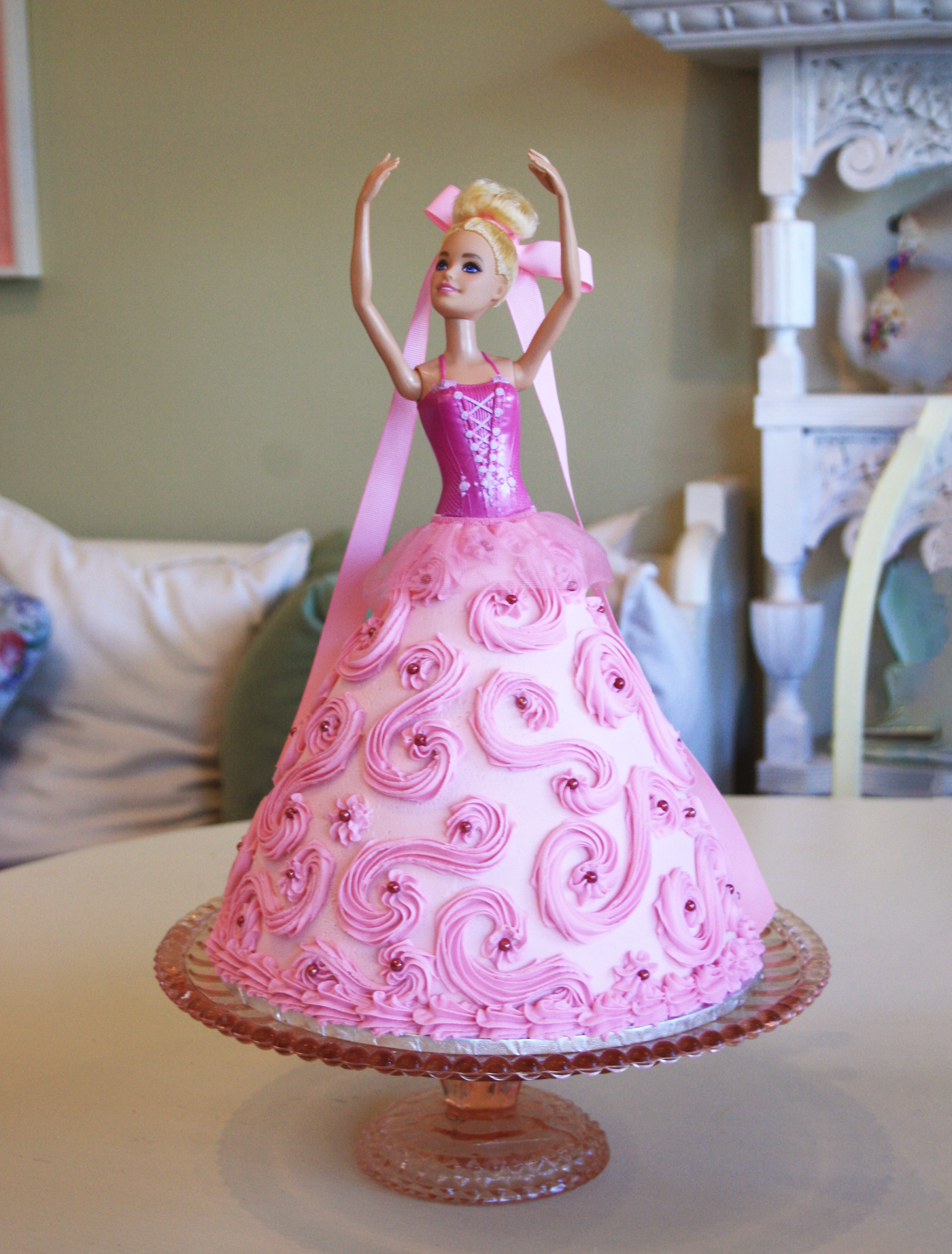 How to Make a Princess Doll Birthday Cake | Create. Play. Travel.