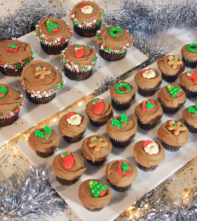 Classic Christmas Cupcakes