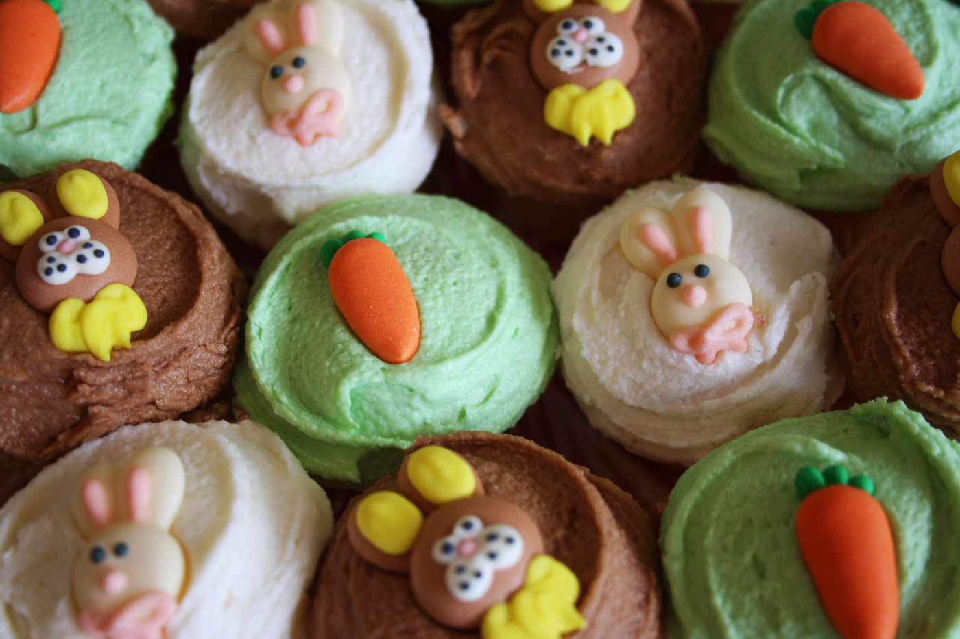 Easter Bunny Cupcakes