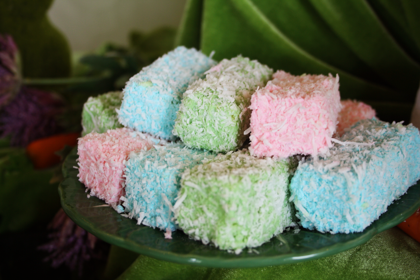 Easter Pastel Lamingtons