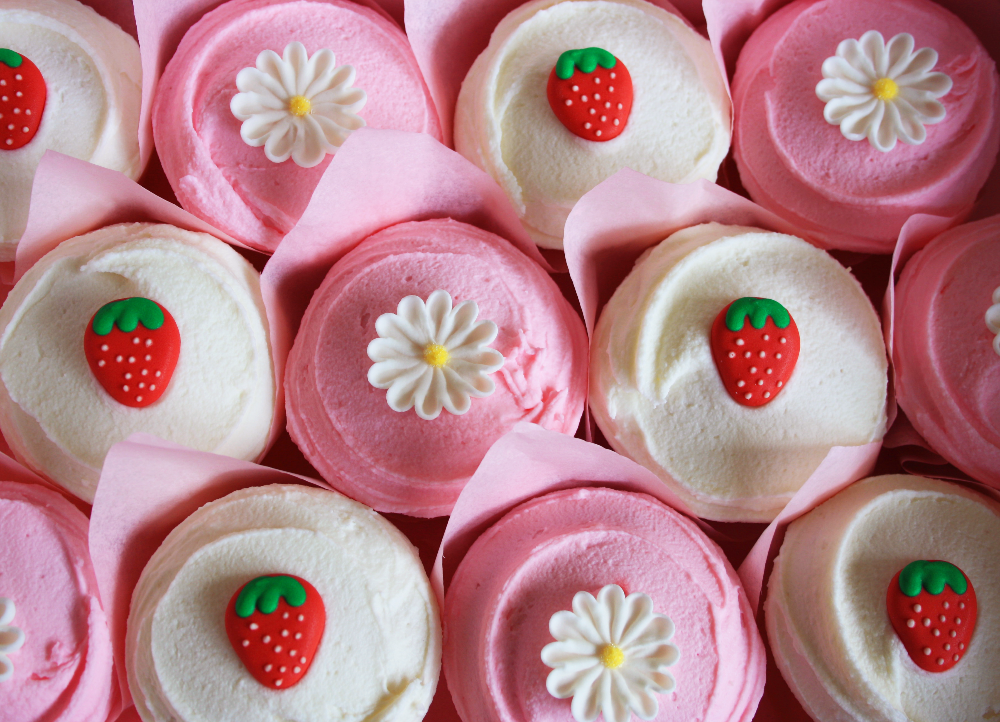 Strawberry Fields Cupcakes