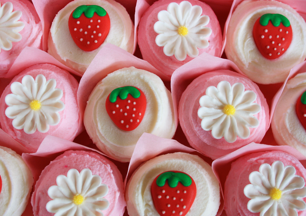 Strawberry Fields Cupcakes