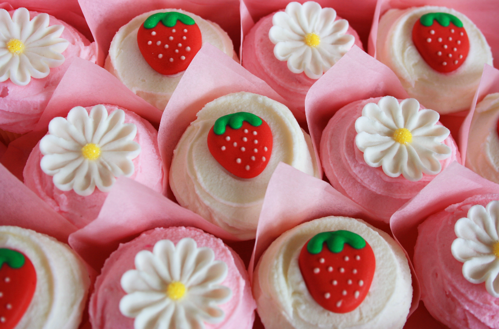 Strawberry Fields Cupcakes