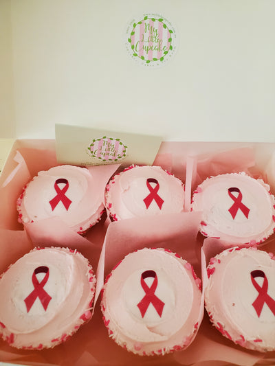 Pink Ribbon Cupcakes - My Little Cupcake